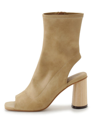 Open Toe Bootie in yellow, Premium Collection of Fashionable & Trendy Women's Shoes, Boots, Loafers, & Sandals at SNIDEL USA