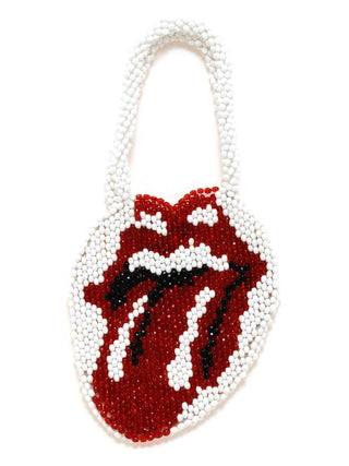 Stones Beaded Bag in white, Luxury Collection of Fashionable & Trendy Women's Bags at SNIDEL USA